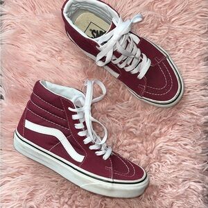 Vans Red High-Top Sneakers